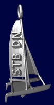 Down Wind Starboard Tack Bottom up Text