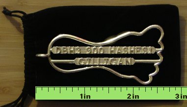 stainless steel one line name foot